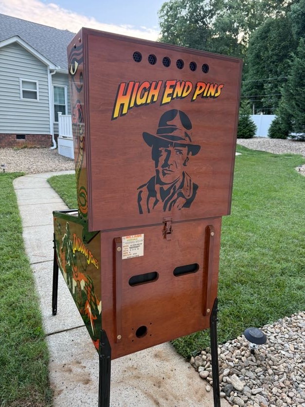 High End Pins cabinet restoration